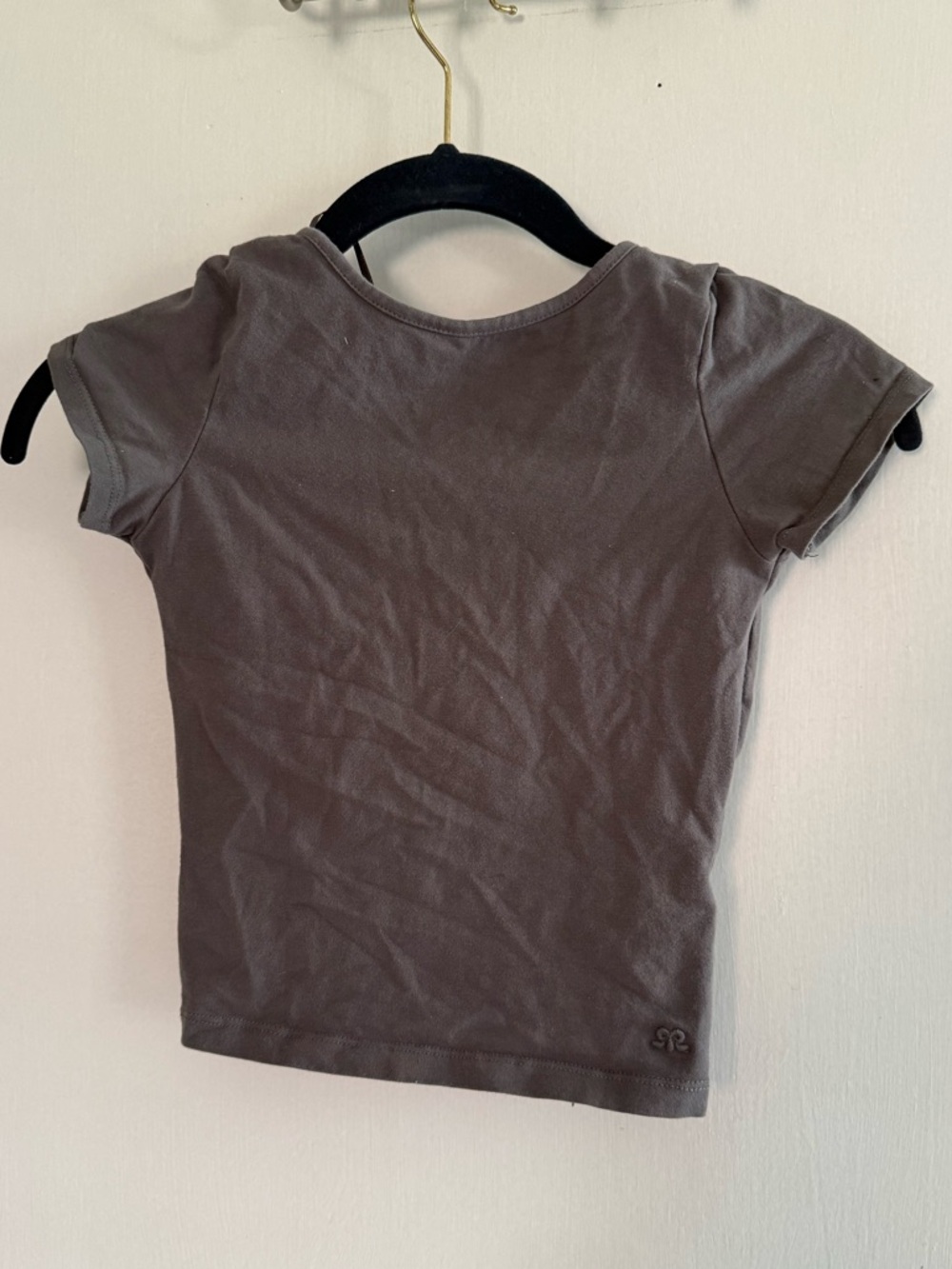 Pacific Republic (Pull&Bear) Simple Short Sleeve Tee in Gray Size S